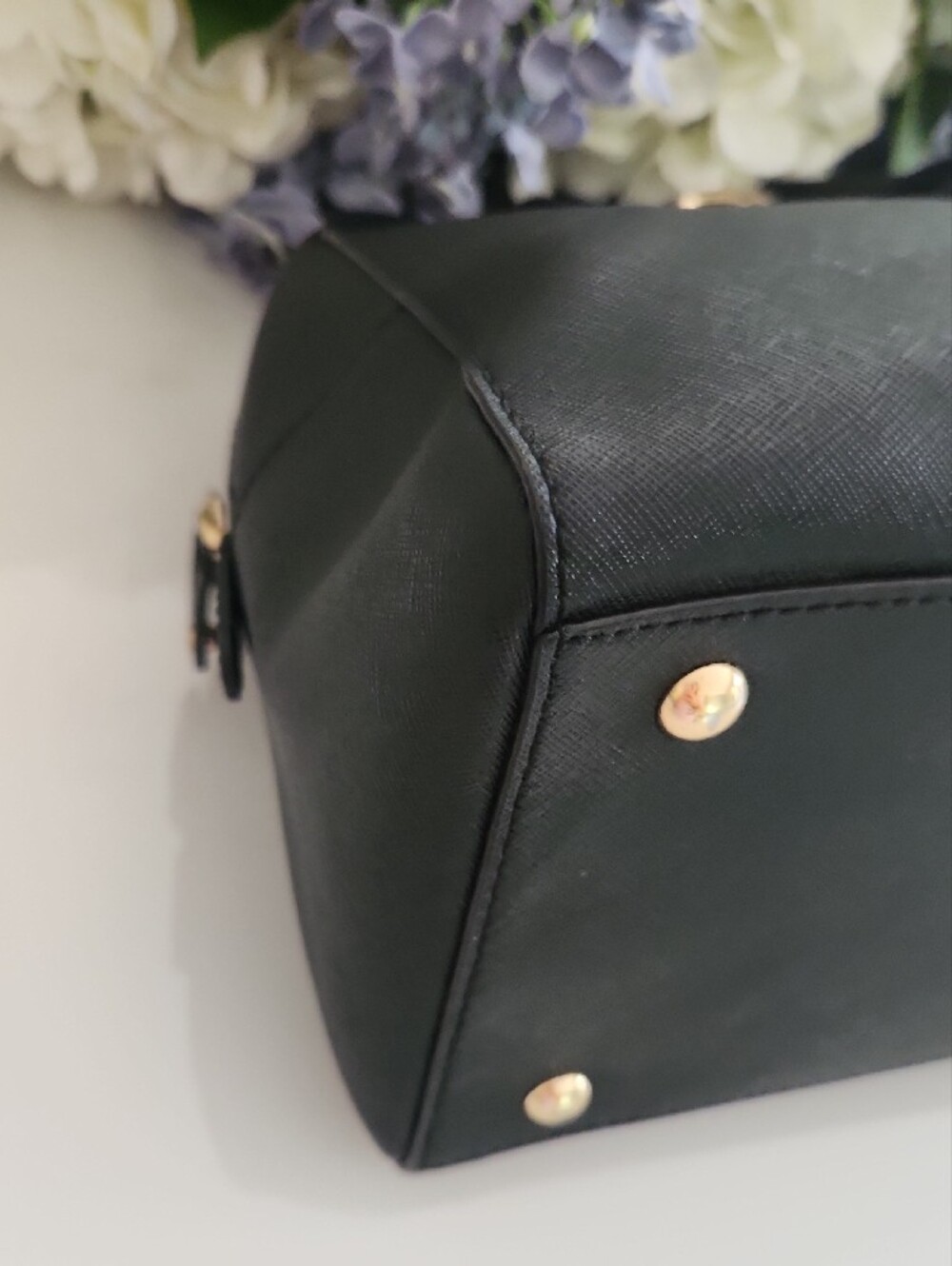 Michael Kors Black Satchel with Gold Hardware and Chain Strap - Picture 12 of 15